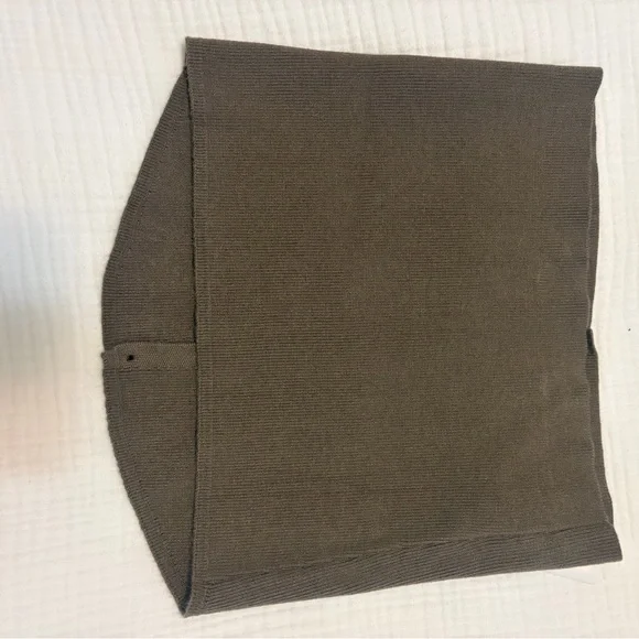 Commense Brown Button-Up tube top - Picture 2 of 3